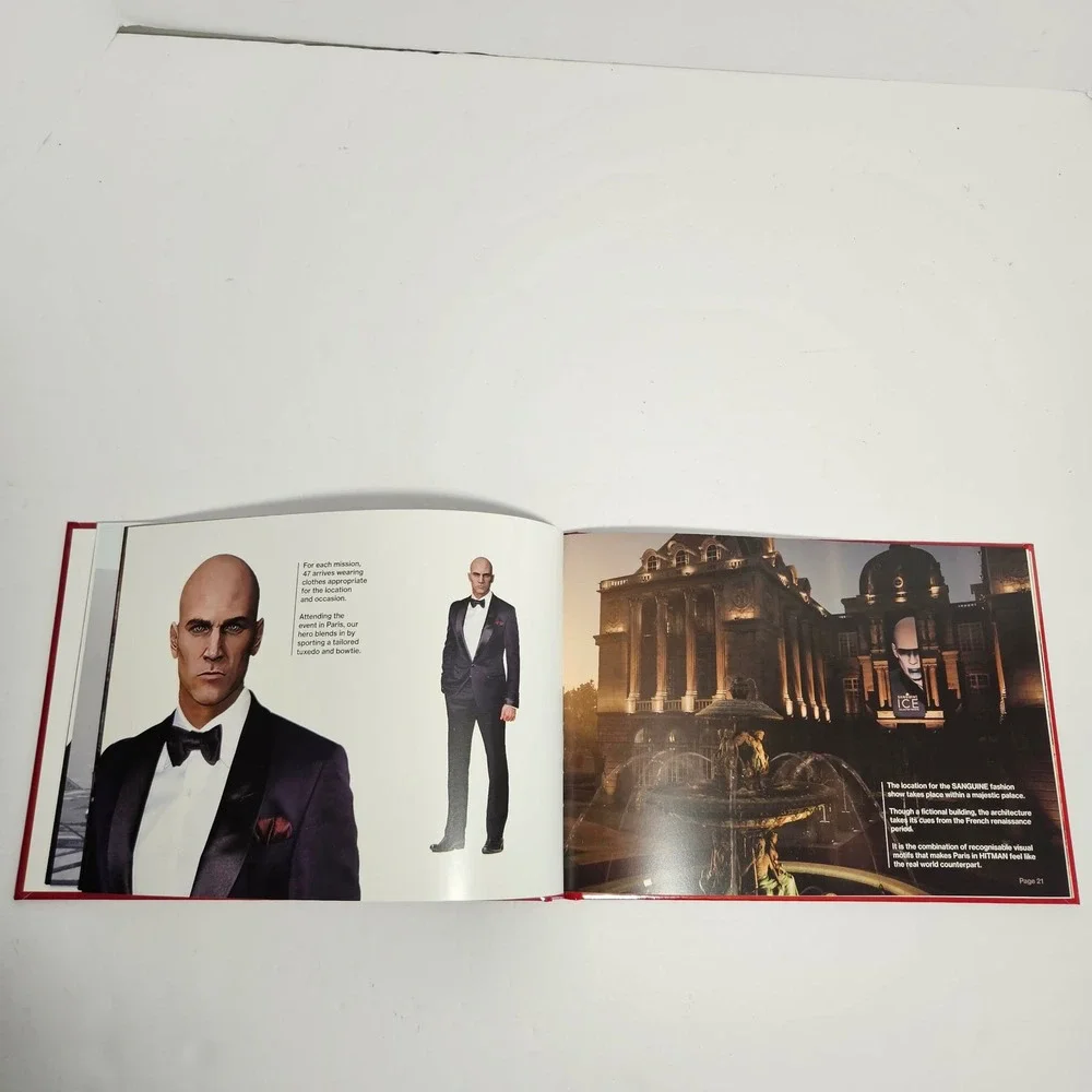 Hitman Enter a World of Assassination Hardcover Art Book Square Enix Agent 47